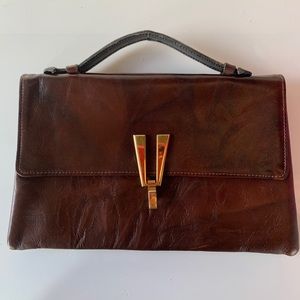 Beautiful clutch made out of leather. Vintage